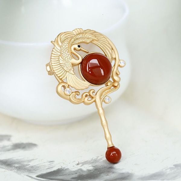 pins brooches ancient gold craftsmanship inlaid southern red tourmaline brooch retro exquisite style ladies jewelry dress accessories 221128, Gray
pins brooches ancient gold craftsmanship inlaid southern red tourmaline brooch retro exquisite style ladies jewelry dress accessories 221128, Gray