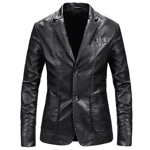 mens leather faux jacket pu blazer coats fashion spring autumn casual business s fur coat 5xl 221129, Black
mens leather faux jacket pu blazer coats fashion spring autumn casual business s fur coat 5xl 221129, Black
