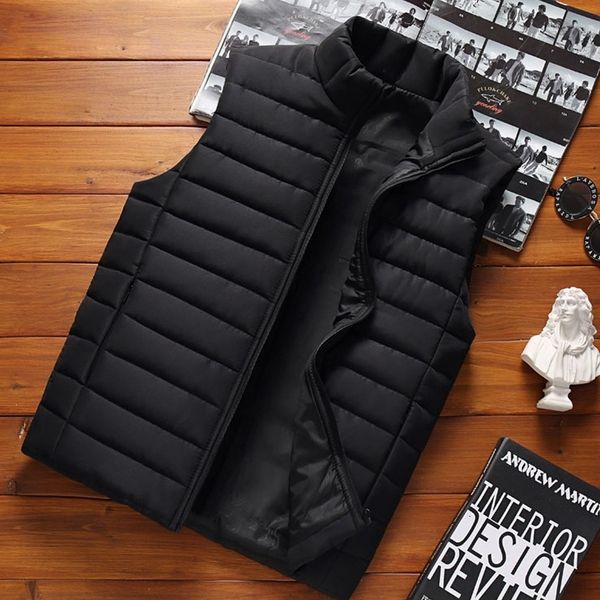 men's vests aiwetin men' sleeveless jackets winter fashion male cotton-padded coats men stand collar warm waistcoats clothing 5xl, Black;white
men's vests aiwetin men' sleeveless jackets winter fashion male cotton-padded coats men stand collar warm waistcoats clothing 5xl, Black;white