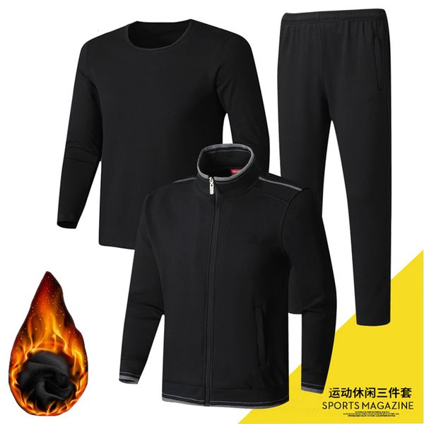 men's tracksuits tracksuits warm fleece sportswear sets men three pieces jacket t shirt with pants fashion winter men clothing for sprt, Gray
men's tracksuits tracksuits warm fleece sportswear sets men three pieces jacket t shirt with pants fashion winter men clothing for sprt, Gray