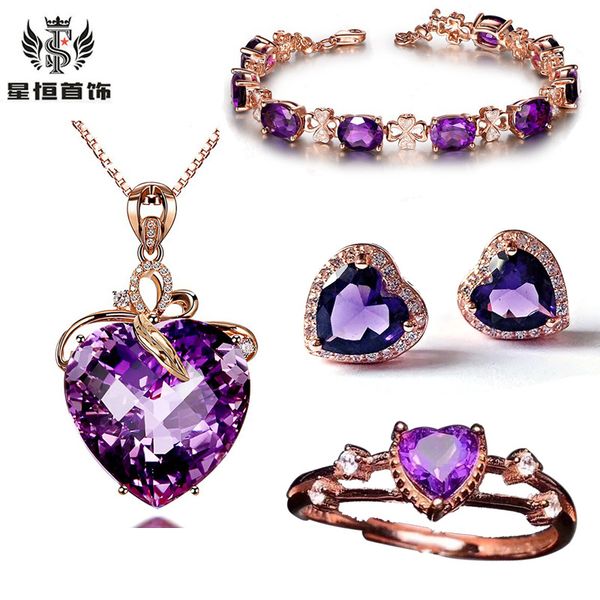 tools diamond earring ring bracelet pendant necklace set z treasure ring women's high luxury inlaid synthetic jewelry heart shaped amet, Black
tools diamond earring ring bracelet pendant necklace set z treasure ring women's high luxury inlaid synthetic jewelry heart shaped amet, Black