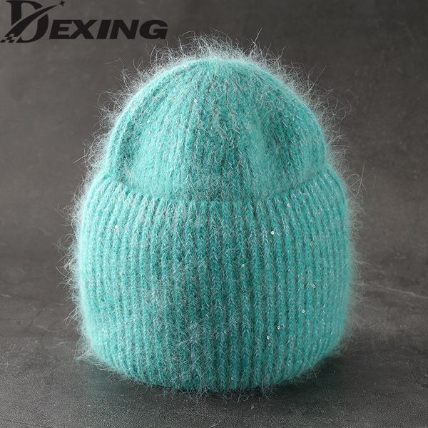 beanieskull caps rabbit fur warm knit beanie women winter hats sequins bling thick knitted skullies beanies for woman gorros female cap 2211, Blue;gray
beanieskull caps rabbit fur warm knit beanie women winter hats sequins bling thick knitted skullies beanies for woman gorros female cap 2211, Blue;gray