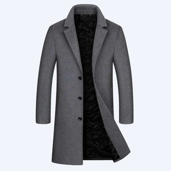 men's wool blends winter men's wool coat solid long sleeve woolen jackets fleece men overcoat streetwear fashion long trench jacke, Black
men's wool blends winter men's wool coat solid long sleeve woolen jackets fleece men overcoat streetwear fashion long trench jacke, Black