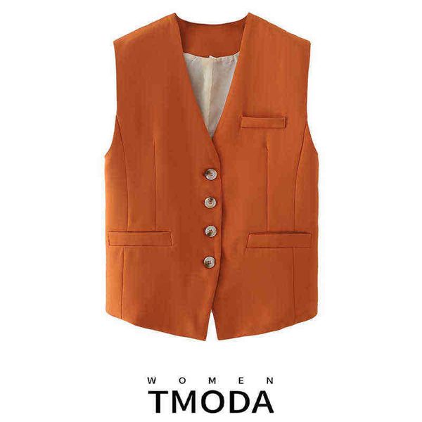 suit tmoda summer women just sleeveless single breasted orange vest jacket offi, White;black
suit tmoda summer women just sleeveless single breasted orange vest jacket offi, White;black