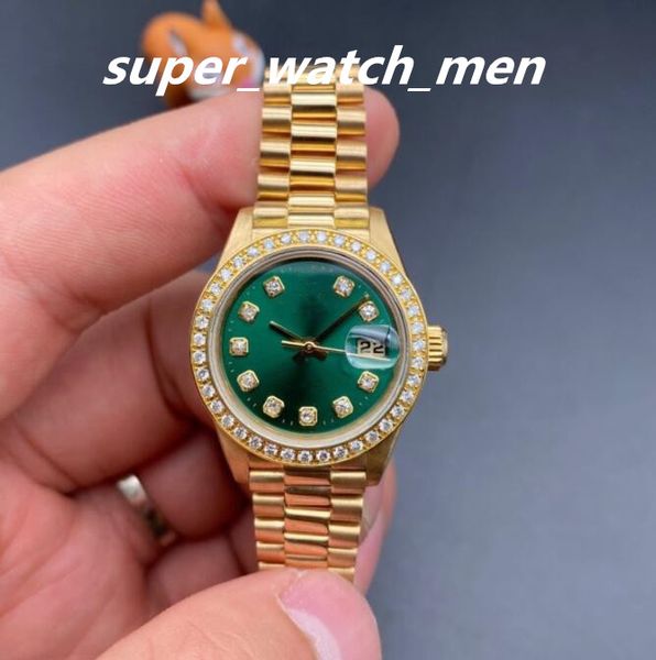 women's watch automatic mechanical 69178 datejust 18k yellow gold diamond green dial bezel lady watches 2813 movement sapphire dive lad, Slivery;brown
women's watch automatic mechanical 69178 datejust 18k yellow gold diamond green dial bezel lady watches 2813 movement sapphire dive lad, Slivery;brown