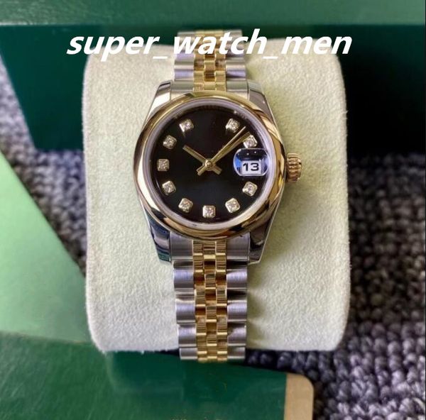 women's watch automatic mechanical 179163 18kt gold stainless silver jubilee diamond dial 26mm lady watch sapphire dive ladies fashion, Slivery;brown
women's watch automatic mechanical 179163 18kt gold stainless silver jubilee diamond dial 26mm lady watch sapphire dive ladies fashion, Slivery;brown