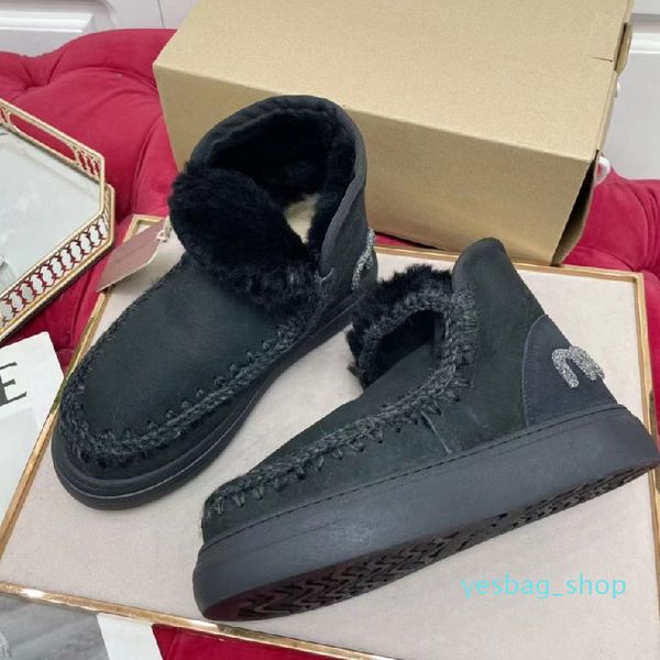 mou snow boots for women round toe flat heel winter footwear luxury designer boots plush lolita 2022 ladies, Black
mou snow boots for women round toe flat heel winter footwear luxury designer boots plush lolita 2022 ladies, Black