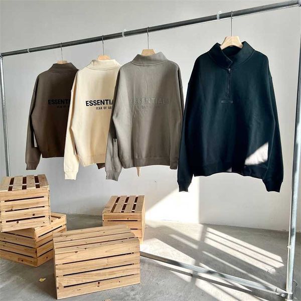 hoodies hweatshirts high end original factory fog double thread black label half zipper stand collar high street essentials letter pullover
hoodies hweatshirts high end original factory fog double thread black label half zipper stand collar high street essentials letter pullover
