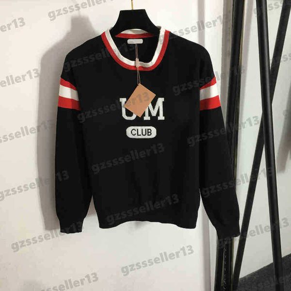 women sweaters miu chest logo letter colorblock crew neck pullover sweater fashion brand designer womens sweater, White;black
women sweaters miu chest logo letter colorblock crew neck pullover sweater fashion brand designer womens sweater, White;black