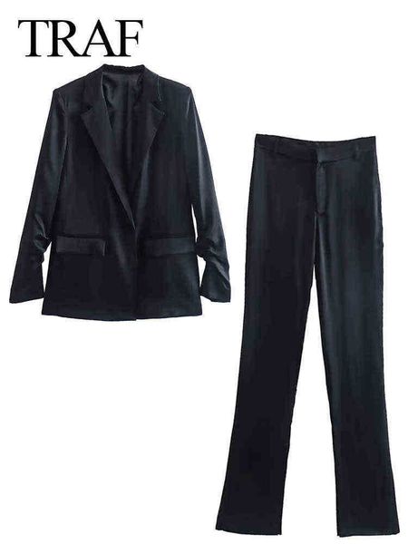 suit met 2022 fashion solid black pants set pants leg slit slim commuter trend, White;black
suit met 2022 fashion solid black pants set pants leg slit slim commuter trend, White;black