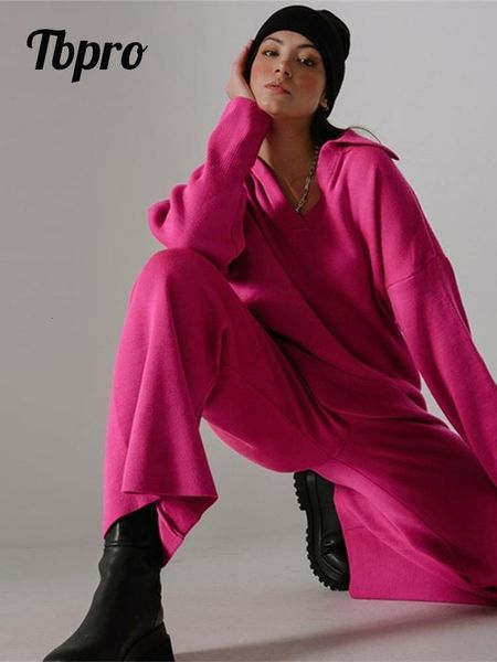women's two piece pants women cotton knitted sweater set solid lapel pullover wide leg pants 2 piece suit autumn loose elegant female o, White
women's two piece pants women cotton knitted sweater set solid lapel pullover wide leg pants 2 piece suit autumn loose elegant female o, White