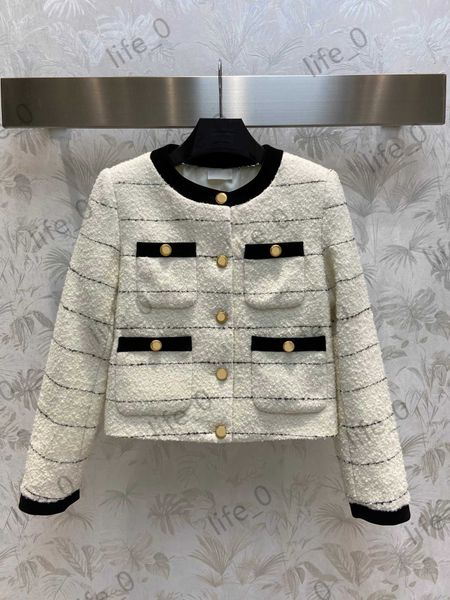 fashion brand womens jackets bump color stripe pockets single button round neck short coats warm designer women clothing, Black;brown
fashion brand womens jackets bump color stripe pockets single button round neck short coats warm designer women clothing, Black;brown