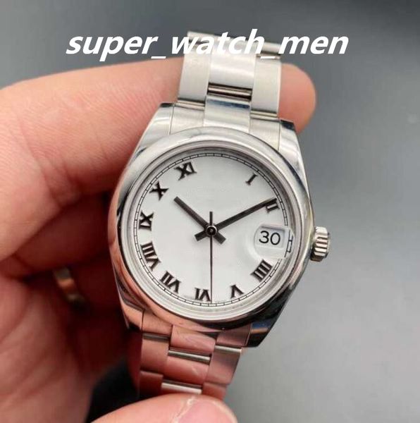 women's watch automatic mechanical 31mm silver datejust white roman dial steel auto watches 2813 movement sapphire dive lady fashion gi, Slivery;brown
women's watch automatic mechanical 31mm silver datejust white roman dial steel auto watches 2813 movement sapphire dive lady fashion gi, Slivery;brown