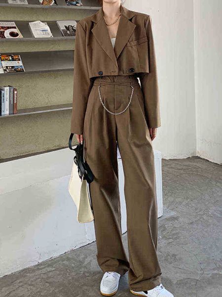 new autumn women fashion elegant blazer two pieces set office slim business vintage trousers suit femme casual pantsuits clothes j220813, White;black
new autumn women fashion elegant blazer two pieces set office slim business vintage trousers suit femme casual pantsuits clothes j220813, White;black