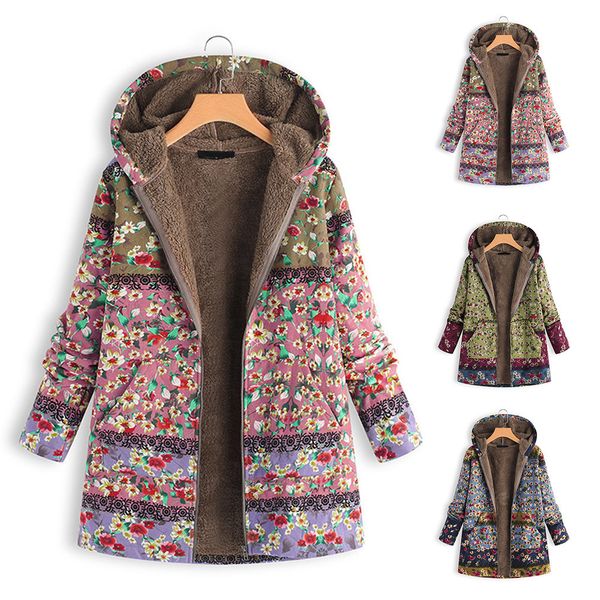 wo women's large cotton clothes middle and long printed thickened coat autumn winter 221129, Black;brown
wo women's large cotton clothes middle and long printed thickened coat autumn winter 221129, Black;brown