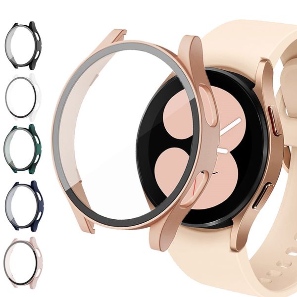 case with tempered glass screen protector for samsung galaxy watch 5 4 44mm 40mm pc full protection bumper cover case with tempered glass screen protector for samsung galaxy watch 5 4 44mm 40mm pc full protection bumper cover