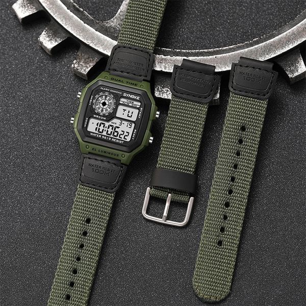 wristwatches watch for men synoke brand shockproof waterproof digital nylon strap electronic sports es relogio masculino 221129, Slivery;brown
wristwatches watch for men synoke brand shockproof waterproof digital nylon strap electronic sports es relogio masculino 221129, Slivery;brown