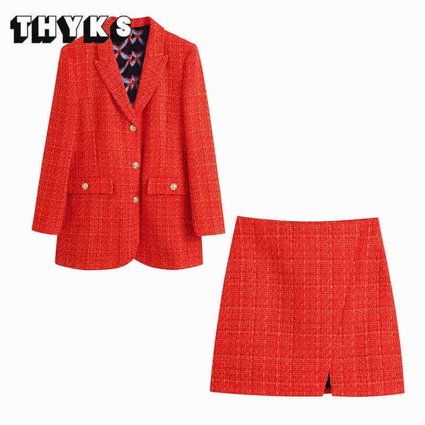 tweed jacket and skirt set 2 piece women chic red plaid blazer office wear jacket elegant hight waist skirt suit met 2022 spring j220813, White;black
tweed jacket and skirt set 2 piece women chic red plaid blazer office wear jacket elegant hight waist skirt suit met 2022 spring j220813, White;black