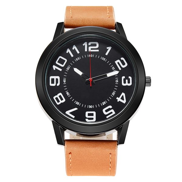 hbp fashionable mens watches quartz movement sports casual watches leather strap easy to read arabic numerals dial montres de luxe, Slivery;brown
hbp fashionable mens watches quartz movement sports casual watches leather strap easy to read arabic numerals dial montres de luxe, Slivery;brown