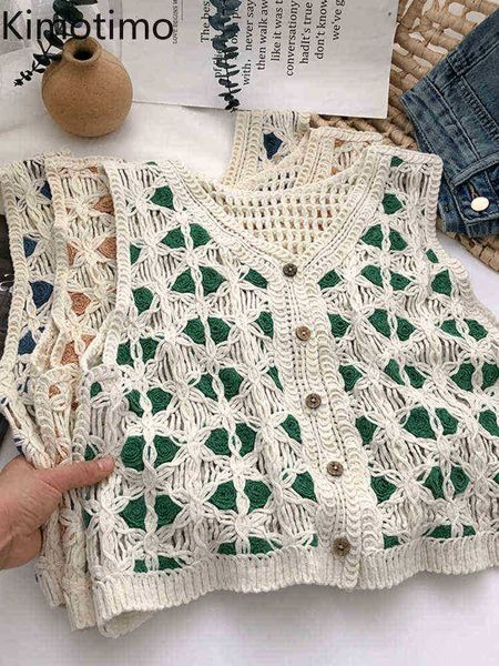 women's sweaters kimotimo hollow crochet flower sleeveless knitted vests women 2022 summer vhals single breasted vest chic outer wear v, White;black
women's sweaters kimotimo hollow crochet flower sleeveless knitted vests women 2022 summer vhals single breasted vest chic outer wear v, White;black