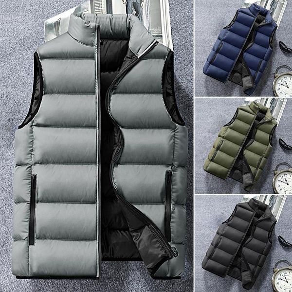 men's vests trendy men waistcoat smooth surface winter padded cardigan plus size coat warm 221129, Black;white
men's vests trendy men waistcoat smooth surface winter padded cardigan plus size coat warm 221129, Black;white