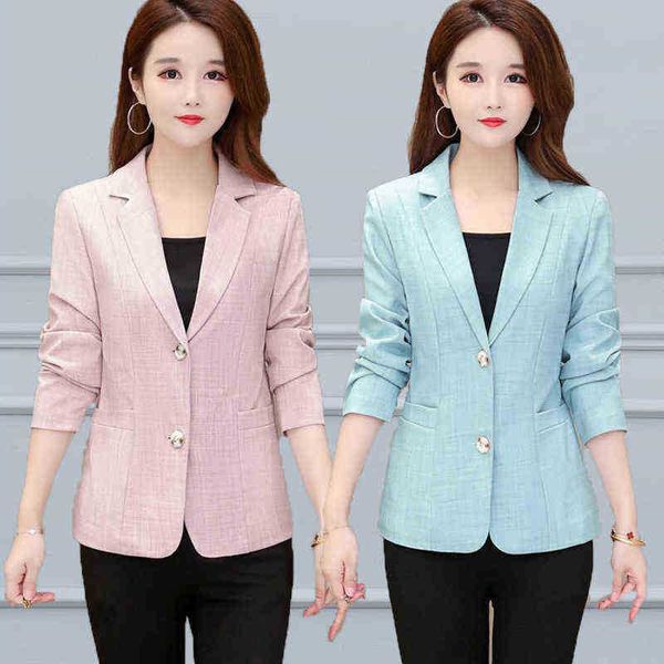 2021 women fashion office wear single button blazer vintage solid color pocket long sleeves slim outerwear chic elegant j220813, White;black
2021 women fashion office wear single button blazer vintage solid color pocket long sleeves slim outerwear chic elegant j220813, White;black