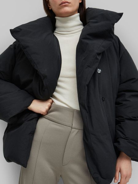 women's down parkas toteme women black lapel collar warm puffer jacket winter brand down coat puffer jacket 221129