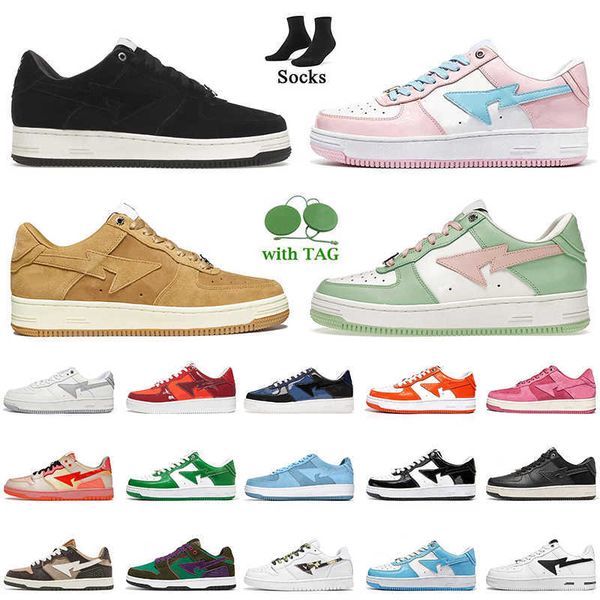 fashion 2022 bapestas designer casual shoes with socks a bathing baped sta sk8 women mens trainers sports pastel pack green pink orange, Black
fashion 2022 bapestas designer casual shoes with socks a bathing baped sta sk8 women mens trainers sports pastel pack green pink orange, Black
