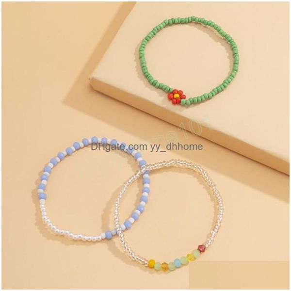 charm bracelets 3pcs bohemia colorf small beads bracelets set for women flower charm fashion summer elasticity hand jewelry drop deli dhjpn, Golden;silver
charm bracelets 3pcs bohemia colorf small beads bracelets set for women flower charm fashion summer elasticity hand jewelry drop deli dhjpn, Golden;silver