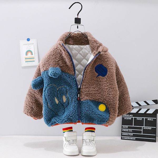 down coat boys velvet jackets winter children thick woolen casual coats clothing for baby 1 to 5 years old kids down warm outerwear 221129, Blue;gray
down coat boys velvet jackets winter children thick woolen casual coats clothing for baby 1 to 5 years old kids down warm outerwear 221129, Blue;gray