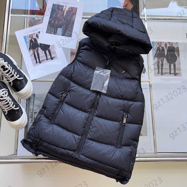 puffer coat womens down parkas chest triangle logo hooded sleeveless vest winter coats zipper flap irregular hem drawstring design warm jack, Black
puffer coat womens down parkas chest triangle logo hooded sleeveless vest winter coats zipper flap irregular hem drawstring design warm jack, Black