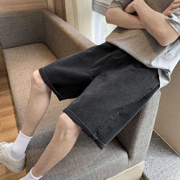 men's shorts 2022 summer new men's loose casual denim shorts elastic waist drawstring black shorts brand men's clothing t2211, White;black
men's shorts 2022 summer new men's loose casual denim shorts elastic waist drawstring black shorts brand men's clothing t2211, White;black