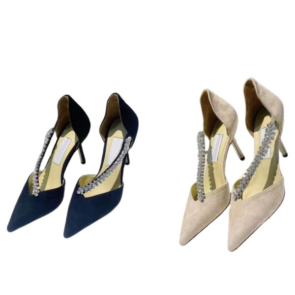 sandals suede fabric 6.8cm&8cm high heels brand diamond straps pointed slippers designer women party shoes outdoor luxury leather letter fas, Black
sandals suede fabric 6.8cm&8cm high heels brand diamond straps pointed slippers designer women party shoes outdoor luxury leather letter fas, Black
