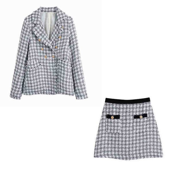 xikom 2021 tweed women two piece set plaid vintage tassel office lady double breasted blazer female slim high waist skirt suit j220813, White;black
xikom 2021 tweed women two piece set plaid vintage tassel office lady double breasted blazer female slim high waist skirt suit j220813, White;black