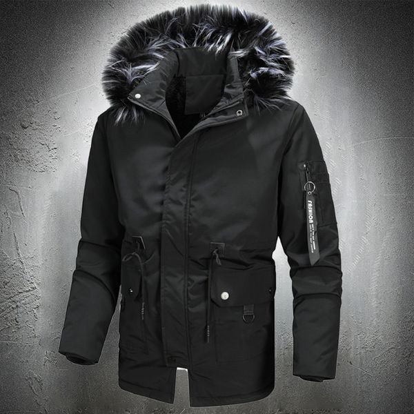 mens jackets parkas hooded winter outdoor thicken warm windbreaker with fur collar long coats hood 221129, Black;brown
mens jackets parkas hooded winter outdoor thicken warm windbreaker with fur collar long coats hood 221129, Black;brown
