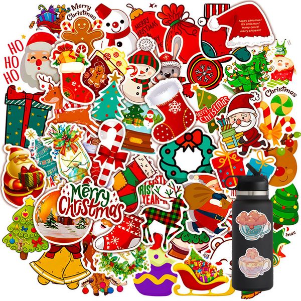 50pcs christmas stickers santa claus vinyl stickers book lapguitar motorcycle luggage skateboard diy decorative decal
50pcs christmas stickers santa claus vinyl stickers book lapguitar motorcycle luggage skateboard diy decorative decal