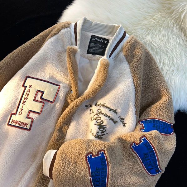 men's down parkas autumn and winter cotton shirts for men and women loose hip hop letter stand collar cardigan couple casual cotton coa, Black
men's down parkas autumn and winter cotton shirts for men and women loose hip hop letter stand collar cardigan couple casual cotton coa, Black