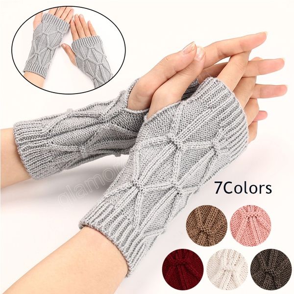 winter warm fingerless gloves knitted women mitten stretch half finger gloves crochet rhomboid gloves solid color woolen glove, Blue;gray
winter warm fingerless gloves knitted women mitten stretch half finger gloves crochet rhomboid gloves solid color woolen glove, Blue;gray