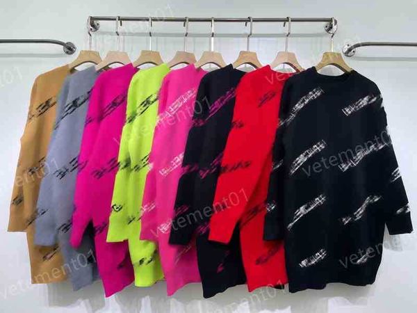 luxury women sweater autumn winter street letter print pullover crewneck sweater fashion brand designer womens sweaters, White;black
luxury women sweater autumn winter street letter print pullover crewneck sweater fashion brand designer womens sweaters, White;black