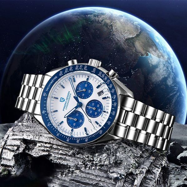 wristwatches pagani design men s watches sport quartz wristwatch for men moonwatch chronograph automatic date stainless steel sapphire mirro, Slivery;brown
wristwatches pagani design men s watches sport quartz wristwatch for men moonwatch chronograph automatic date stainless steel sapphire mirro, Slivery;brown
