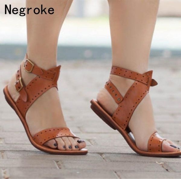 women sandals flat gladiator leather sandals summer shoes woman rome style double buckle casual beach sandles plus size 43 y2004056228298, Black
women sandals flat gladiator leather sandals summer shoes woman rome style double buckle casual beach sandles plus size 43 y2004056228298, Black