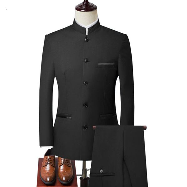 men's suits blazers stand collar chinese style slim fit two piece suit set / male zhong shan blazer jacket coat pants trousers 2 pcs 22, White;black
men's suits blazers stand collar chinese style slim fit two piece suit set / male zhong shan blazer jacket coat pants trousers 2 pcs 22, White;black