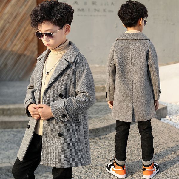 coat 515y kids wool coats winter boys blends jackets turndown collar long solid add wool warm children outerwear clothes h89 221129, Blue;gray
coat 515y kids wool coats winter boys blends jackets turndown collar long solid add wool warm children outerwear clothes h89 221129, Blue;gray
