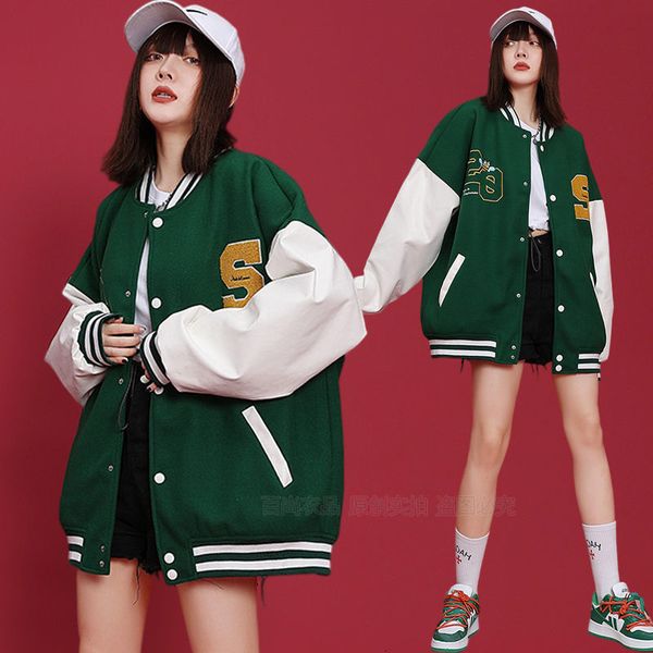 wo retro american letter embroidered jackets women y2k street hip-hop trend baseball uniform plus size casual loose 221129, Black;brown
wo retro american letter embroidered jackets women y2k street hip-hop trend baseball uniform plus size casual loose 221129, Black;brown