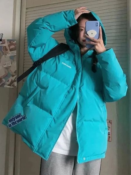 women's down parkas winter jacket women thickened short down cotton coat korean loose solid warm streetwear fashion bubble bread parka, Black
women's down parkas winter jacket women thickened short down cotton coat korean loose solid warm streetwear fashion bubble bread parka, Black