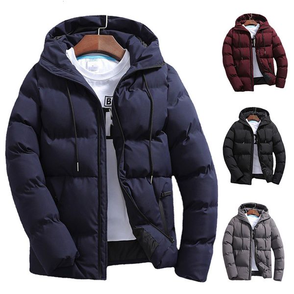mens down parkas thick winter casual hoodie solid color zipper warm korean style fitness fashion coat cotton 221129, Black
mens down parkas thick winter casual hoodie solid color zipper warm korean style fitness fashion coat cotton 221129, Black