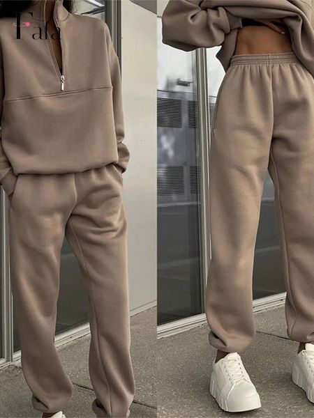 women's two piece pants women fleece tracksuit solid two piece pants set casual long sleeve zipper pullover outfits winter female warm, White
women's two piece pants women fleece tracksuit solid two piece pants set casual long sleeve zipper pullover outfits winter female warm, White