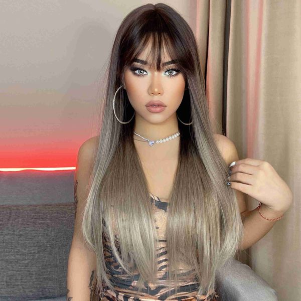 headwear hair accessories wholale wigs mixed brown color long straight synthetic wigs for women heat ristant
headwear hair accessories wholale wigs mixed brown color long straight synthetic wigs for women heat ristant