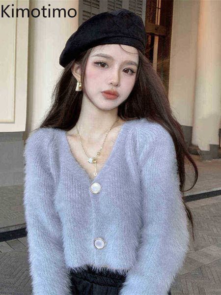women's sweaters kimotimo plush cropped vest women 2022 autumn vhals solid long sleeves sweater japanese temperament all match knit car, White;black
women's sweaters kimotimo plush cropped vest women 2022 autumn vhals solid long sleeves sweater japanese temperament all match knit car, White;black