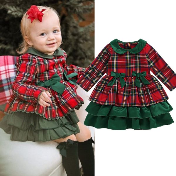 girl's dresses focusnorm 1-6y christmas kids girls princess party dress peter pan collar plaid printed long sleeve bowknot layered dres, Red;yellow
girl's dresses focusnorm 1-6y christmas kids girls princess party dress peter pan collar plaid printed long sleeve bowknot layered dres, Red;yellow